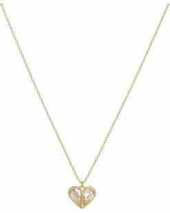 Kate Spade New York Necklaces Rock Solid Stone Heart Mini Pendant-Boxed Necklace