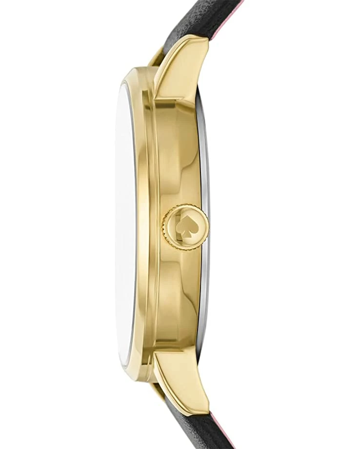 Kate Spade New York Fashion Watches 34 mm Metro-Makeup Dot Dial Leather Watch - KSW1767 - Image 2