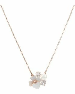 Kate Spade New York Necklaces Precious Pansy Cluster Pendant Necklace