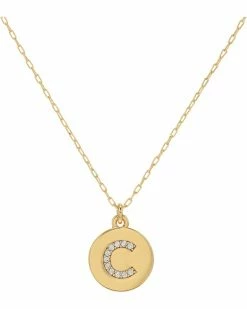 Kate Spade New York Necklaces Pave Initial Mini Pendant