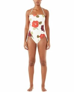 Kate Spade New York Swimwear Just Rosy Classic Bandeau One-Piece
