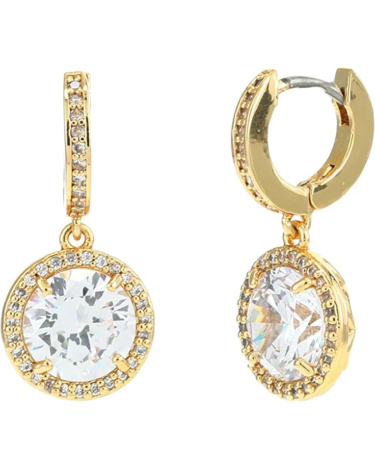 Kate Spade New York Something Sparkly Spade Huggies Earrings