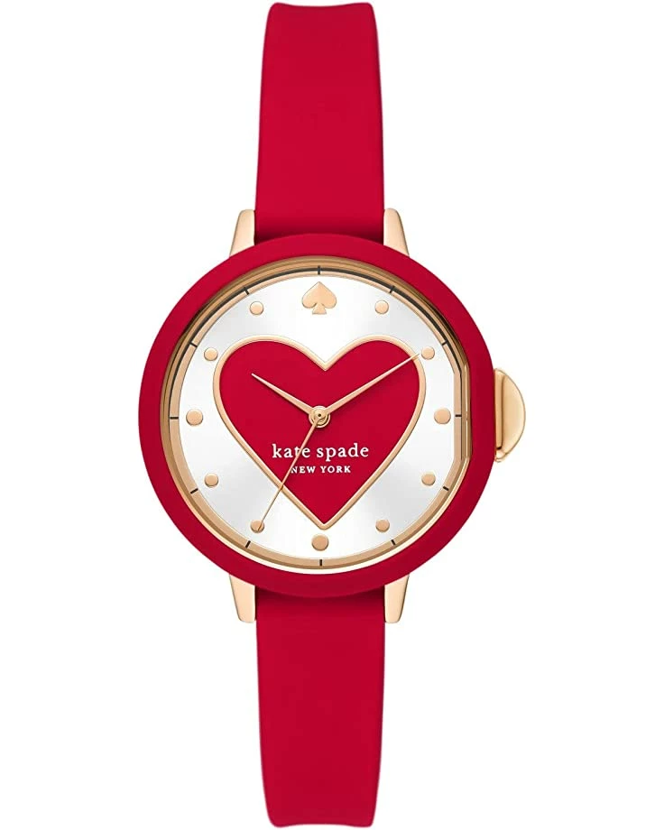 Kate Spade New York Fashion Watches 34 mm Park Row Three Hand Silicone Watch - KSW1783