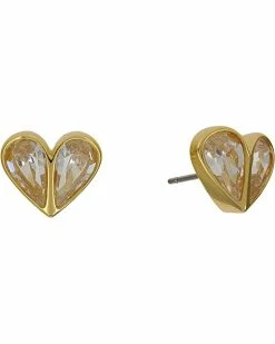 Kate Spade New York Rock Solid Stone Small Heart Studs-Boxed Earrings