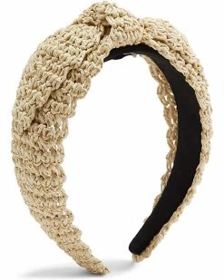 Kate Spade New York Hair Accessories Crochet Paper Straw Bow Headband