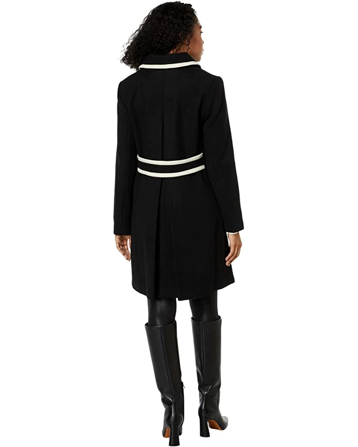 Kate Spade New York Coats & Outerwear Single-Breasted Wool Coat with Color-Block - Image 2
