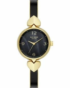 Kate Spade New York Fashion Watches Hollis Black Enamel Stainless Steel Bangle Watch - KSW1563