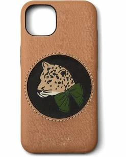 Kate Spade New York Cell Phones & Accessories Leopard Novelty Smooth Leather Wrapped Phone Case 13