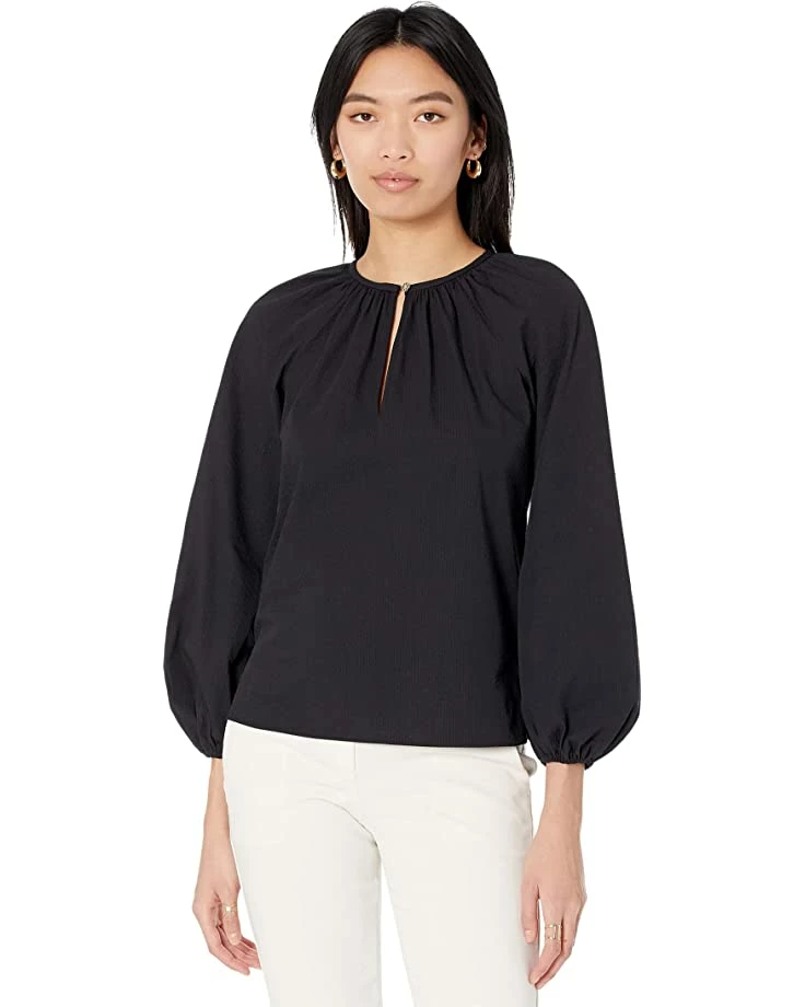 Kate Spade New York Shirts & Tops Solid Seersucker Top