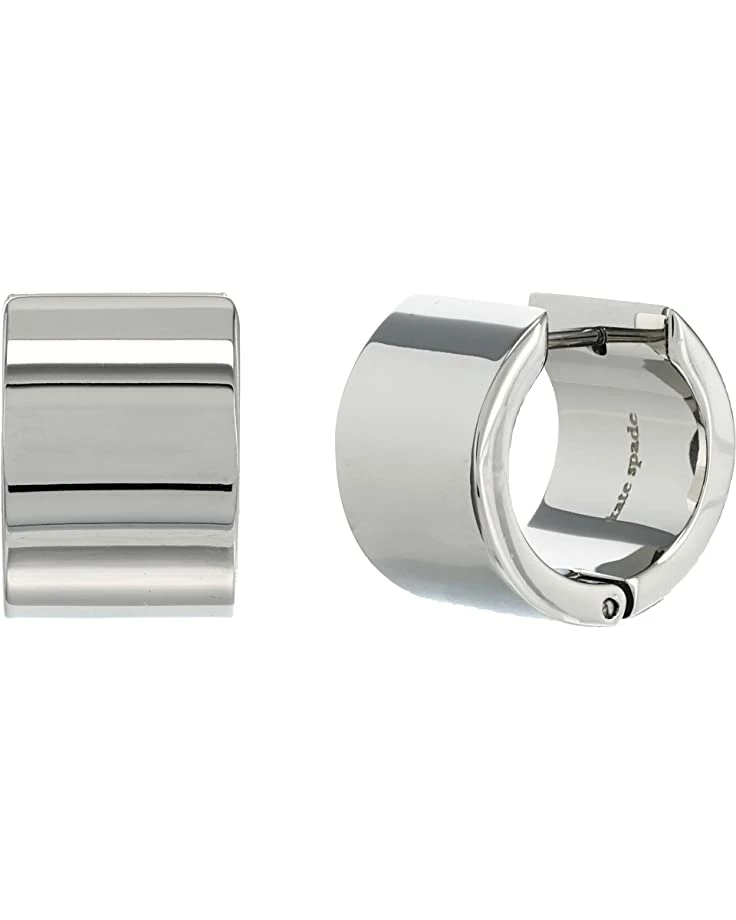 Kate Spade New York Heritage Spade Flower Metal Huggies Earrings - Image 2