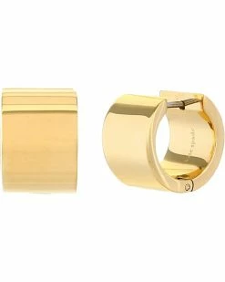 Kate Spade New York Heritage Spade Flower Metal Huggies Earrings