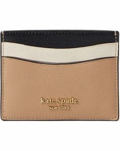Kate Spade New York Wallets Morgan Color-Blocked Saffiano Leather Card Holder
