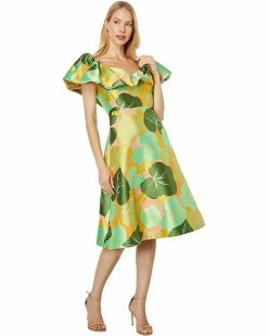 Kate Spade New York Dresses Cucumber Floral Flounce Dress