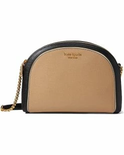 Kate Spade New York Handbags Morgan Color-Blocked Saffiano Leather Double Zip Dome Crossbody