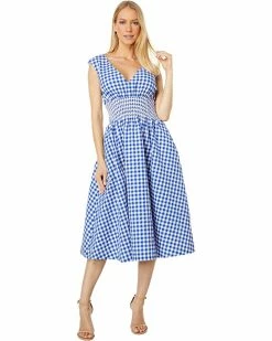 Kate Spade New York Dresses Gingham Smocked Waist Dress