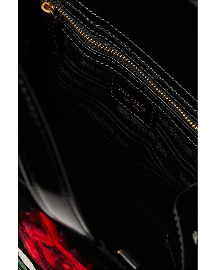 Kate Spade New York Handbags Sam Icon Rose Garden Embellished Velvet Small Tote - Image 3