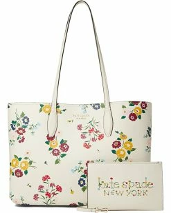 Kate Spade New York Handbags All Day Bouquet Toss Printed PVC Large Tote