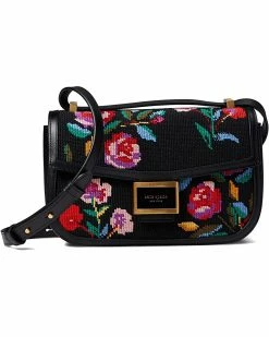Kate Spade New York Handbags Katy Autumn Floral Needlepoint Fabric Medium Convertible Shoulder Bag