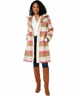 Kate Spade New York Coats & Outerwear Belted Maxi Wool with Sherpa Detail