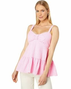 Kate Spade New York Shirts & Tops Seersucker Stripe Bow Top