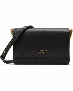 Kate Spade New York Handbags Morgan Saffiano Leather Flap Chain Wallet