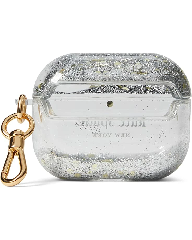 Kate Spade New York Headphones Morgan Pearl and Pave Pearl Liquid Glitter AirPod Pro Case - Image 2