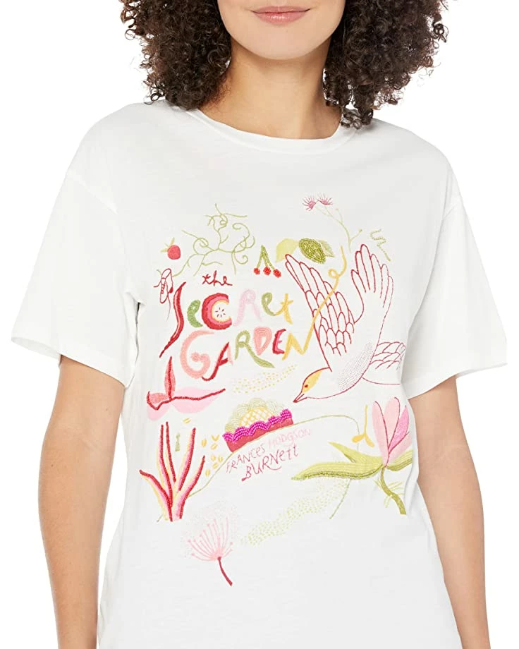 Kate Spade New York Shirts & Tops Embellished Secret Garden Tee - Image 3
