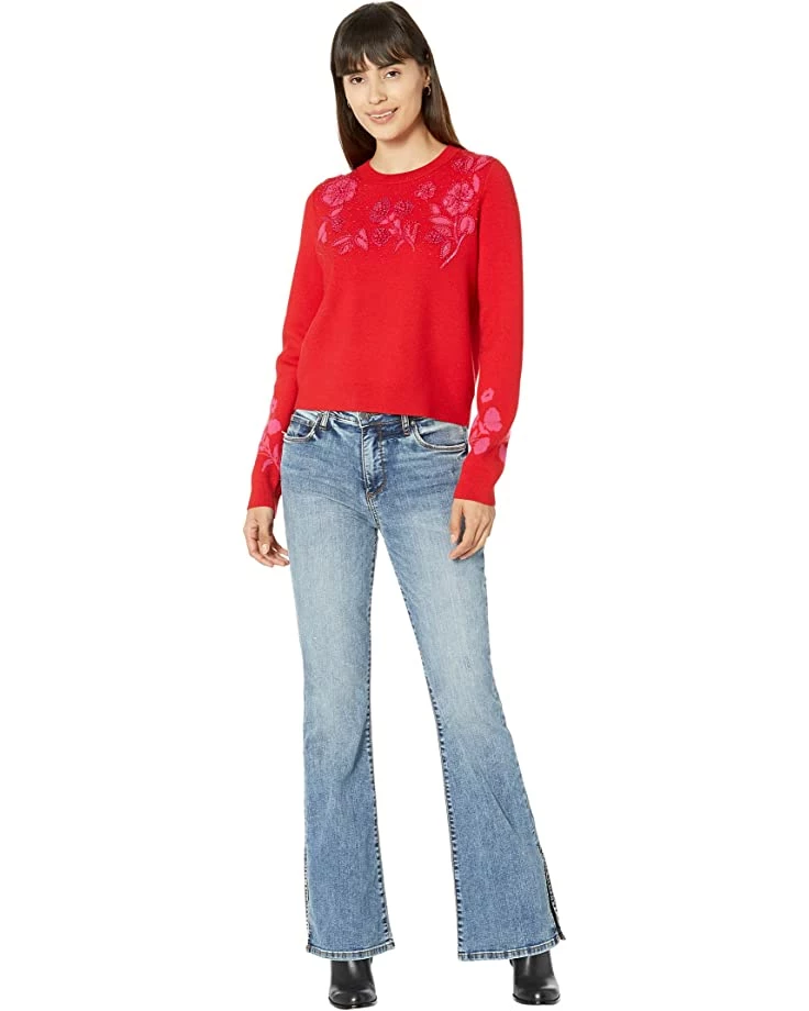Kate Spade New York Sweaters Embellished Floral Sweater - Image 4