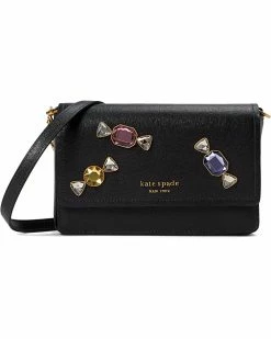 Kate Spade New York Handbags Bon Bon Stone Embellished Flap Chain Wallet