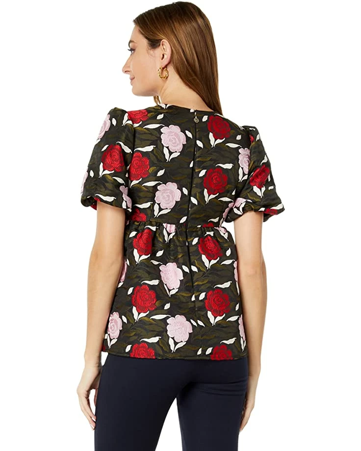 Kate Spade New York Shirts & Tops Rose Garden Brocade Top - Image 2