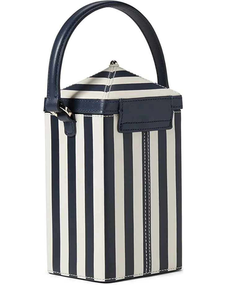 Kate Spade New York Handbags Sunkiss Stripe Printed Smooth Leather 3-D Tent Crossbody - Image 2