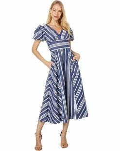 Kate Spade New York Dresses Dandelion Stripe Midi Dress