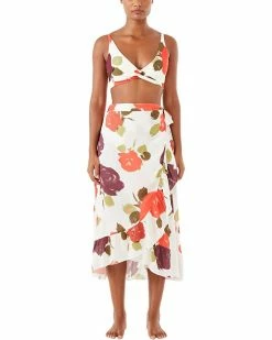 Kate Spade New York Swimwear Just Rosy Ruffle Pareo