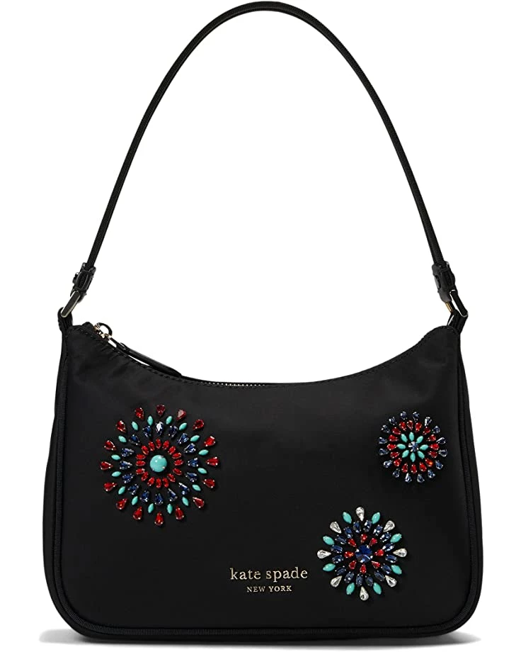 Kate Spade New York Handbags Sam The Little Better Fireworks Embellished Nylon Small Shoulder Bag