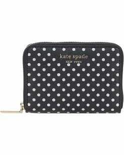 Kate Spade New York Wallets Spencer Metallic Dots Zip Card Case