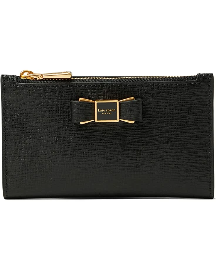 Kate Spade New York Wallets Morgan Bow Embellished Saffiano Leather Small Slim Bifold Wallet - Image 4