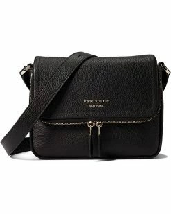 Kate Spade New York Handbags Run Around Pebbled Leather Large Flap Crossbody