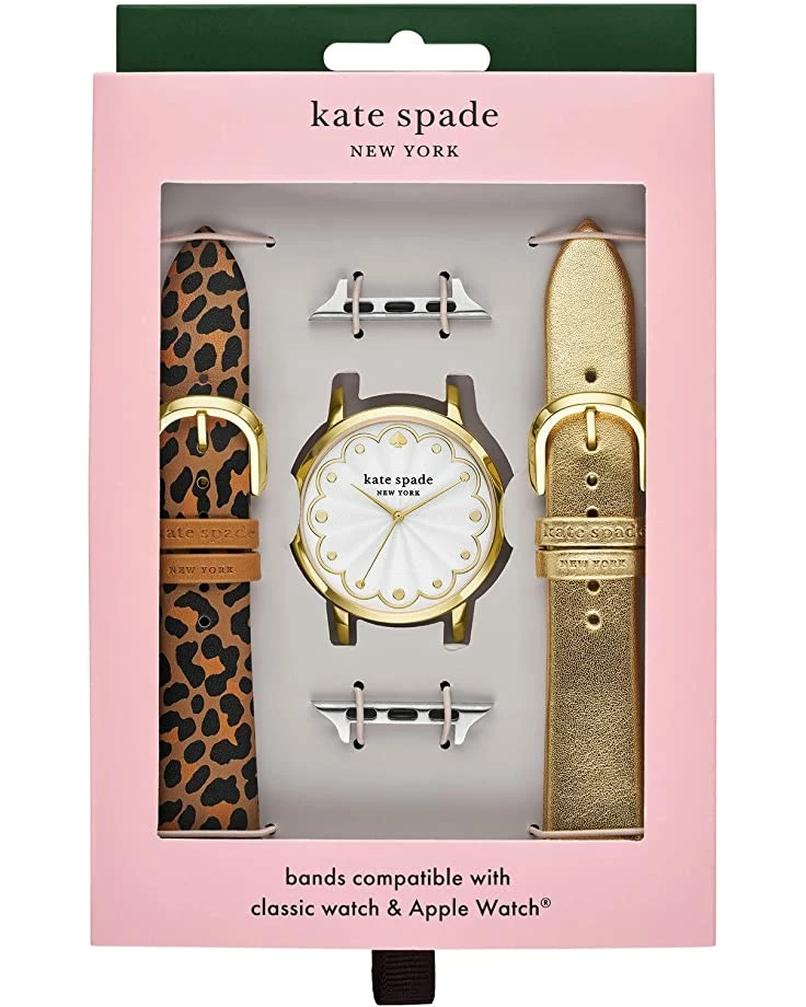 Kate Spade New York Fashion Watches 38 mm Metro Watch and Apple Strap Gift Set - KSS0149SET