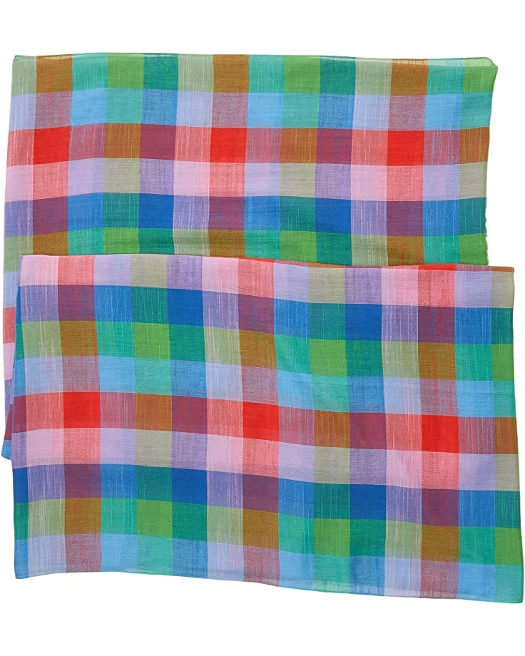 Kate Spade New York Scarves Madras Plaid Oversized Oblong - Image 2