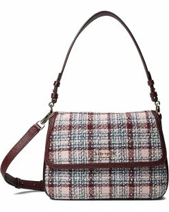 Kate Spade New York Handbags Hudson Tweed Fabric Medium Convertible Flap Shoulder Bag