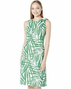 Kate Spade New York Dresses Palm Fronds Knot Shoulder Dress