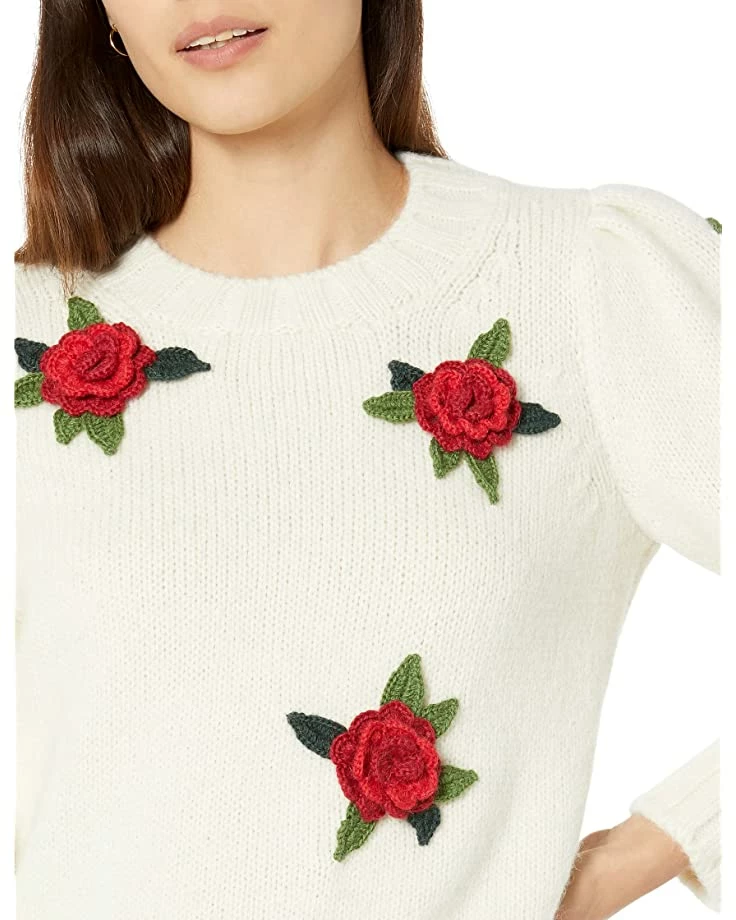 Kate Spade New York Sweaters Crochet Roses Sweater - Image 3