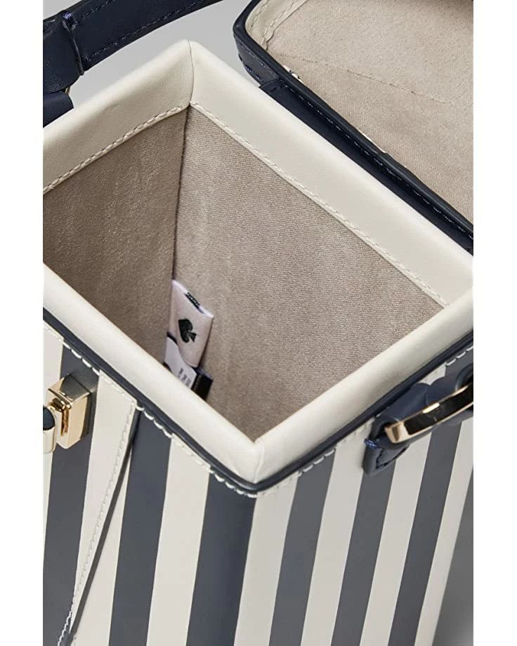 Kate Spade New York Handbags Sunkiss Stripe Printed Smooth Leather 3-D Tent Crossbody - Image 3