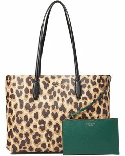 Kate Spade New York Handbags All Day Lovely Leopard Printed Pvc Large Tote