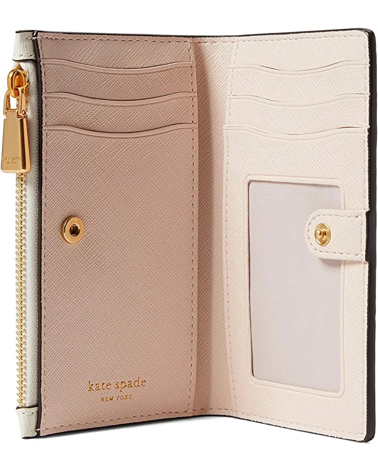Kate Spade New York Wallets Morgan Bouquet Toss Embossed Saffiano Leather Small Slim Bifold Wallet - Image 3