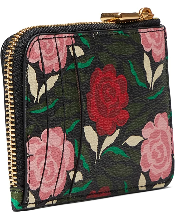 Kate Spade New York Wallets Morgan Rose Garden Printed Saffiano Leather Zip Card Holder - Image 2