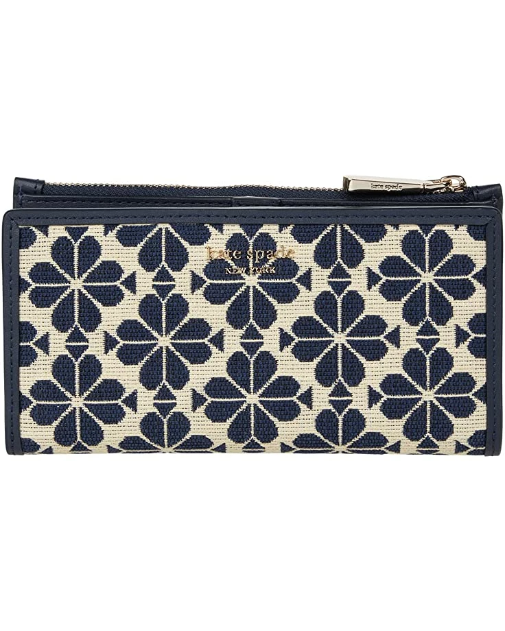 Kate Spade New York Wallets Spade Flower Jacquard Zip Slim Wallet