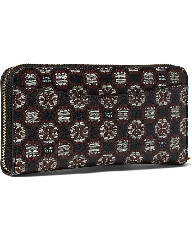 Kate Spade New York Wallets Spade Flower Monogram Coated Canvas Zip Around Continental Wallet - Image 2