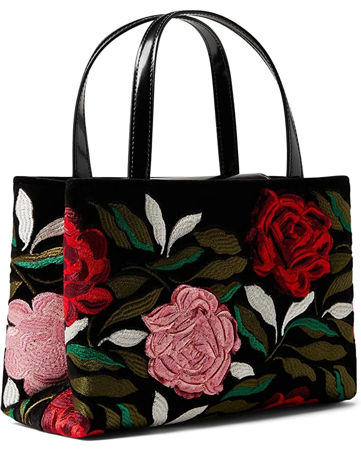 Kate Spade New York Handbags Sam Icon Rose Garden Embellished Velvet Small Tote - Image 2