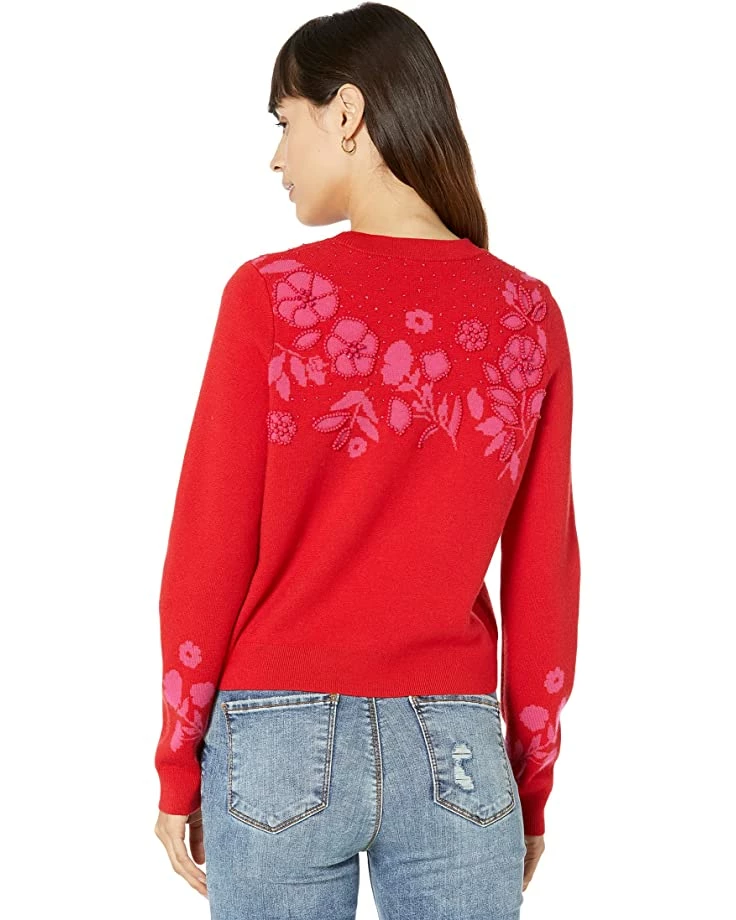 Kate Spade New York Sweaters Embellished Floral Sweater - Image 2